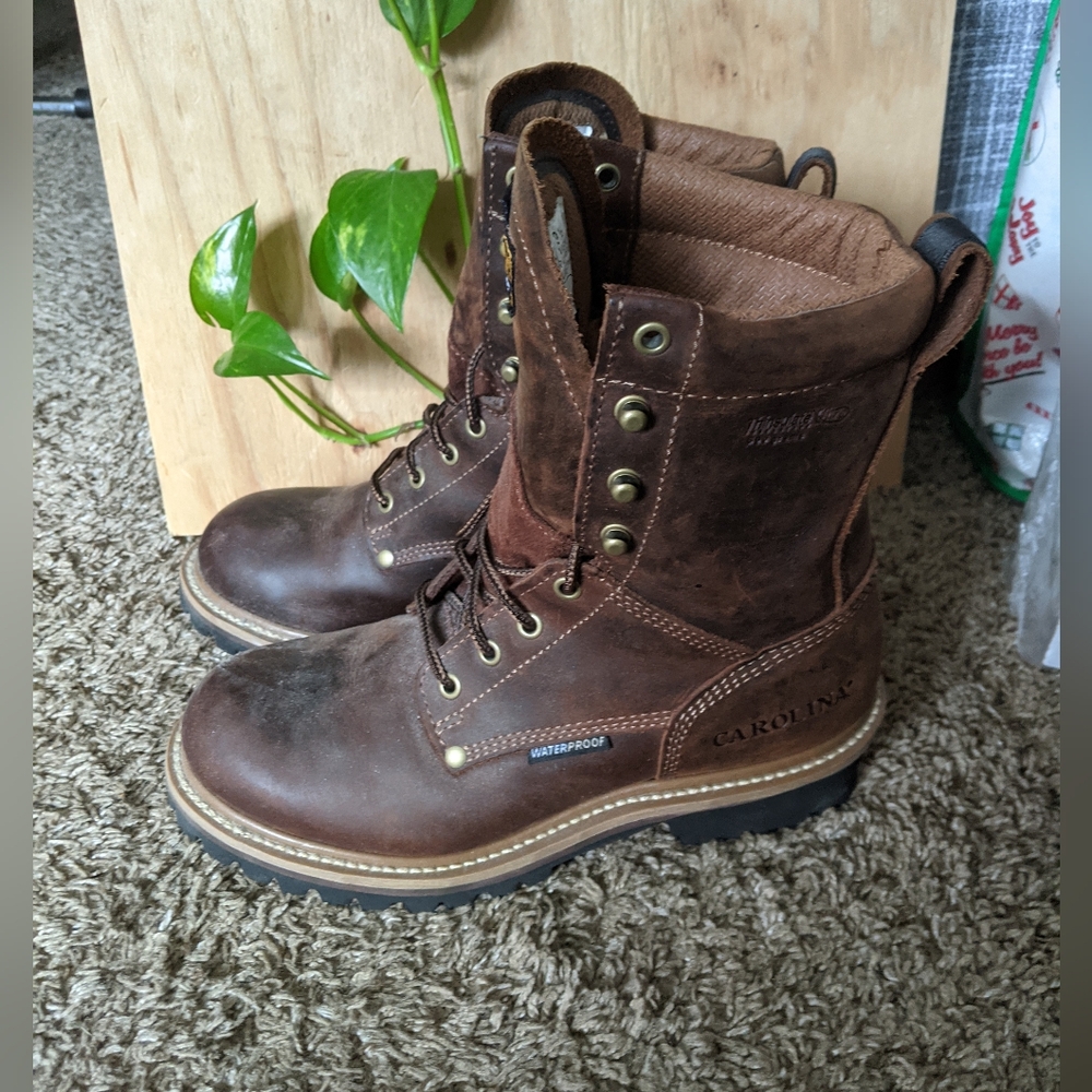 Carolina  Brown Work Boots 9.5 - Picture 9 of 9